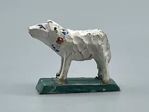 Grulich Krippenfigur Schaaf Holz Geschnitzt Bemalt Grulicher Krippe Figur Alt - Bild 1 von 7