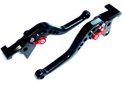 KAWASAKI ZG1000 CONCOURS 92-06 SHORT BLACK BRAKE + CLUTCH LEVER ROAD RACE TRACK - Image 1 of 4