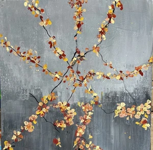An Original ABSTRACT ACRYLIC PAINTING On 80 x 80cm Large Canvas By dianeplantart - Picture 1 of 17