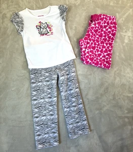 DOS Niñas Talla 6 y 5 Pantalones Cálidos American Girl Conjunto Y Corazones de Vellón Rosa - Imagen 1 de 7