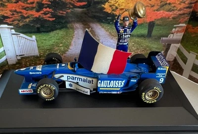 Ligier Oliver Panis Monaco Sieger 1996, mit Fahne und Fahrerfigur Minichamps - Bild 1 von 4