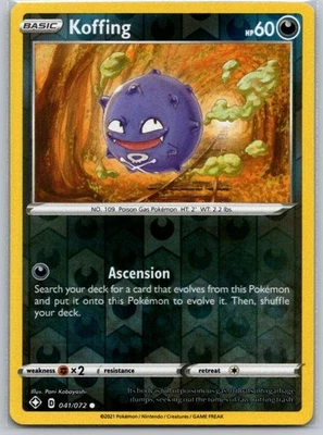 Koffing 041/072 Reverse Holo Shining Fates NM - Image 1 of 2
