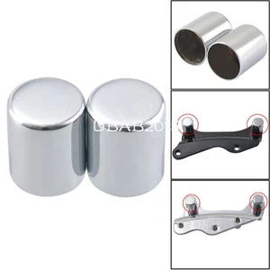 Chrome Docking Hardware Cover KIT Fit for Harley Road King Softail Deluxe FLSTN - Bild 1 von 12