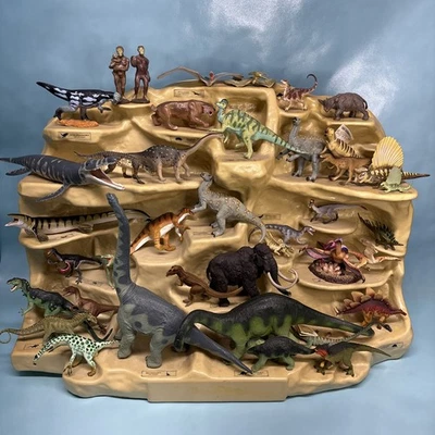 Carnegie Collection Safari Ltd Dinosaur Mountain Display w/ 40 Figures - Image 1 of 4