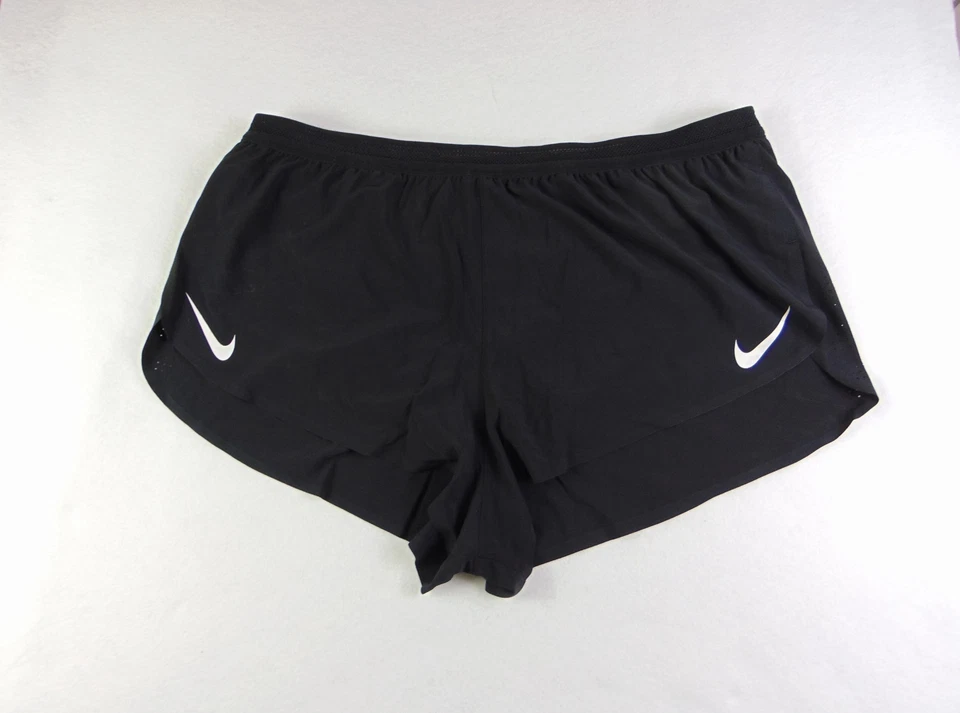 Nike Aeroswift Mens Dri-Fit ADV 4" Running Lined Shorts Black FN3349-010 Size L