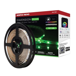 Nuvo Lighting 64/120 Dimension Plus 16' Long Color Changing RGB - White - Picture 1 of 6