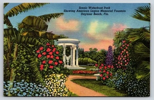 Parque panorámico frente al mar y fuente conmemorativa de la Legión Americana Daytona Beach FL - Imagen 1 de 2