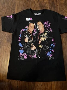 WWF Hart Brothers Tag team Shirt Medium Wwe - Picture 1 of 5
