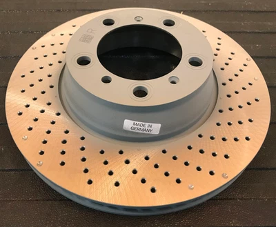 保时捷后右手制动盘转子 - 996-352-406-02 - 适用于保时捷 911 2001-2016 — 第 1/4 张图片