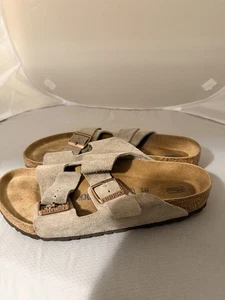 Birkenstock Arizona Wildleder Leder Taupe Herren US 8 | EU 41 - Bild 1 von 12