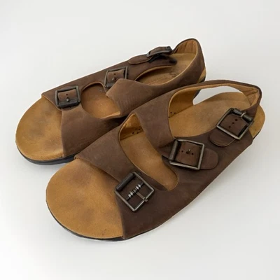 SAS Relaxed Leather Sandals Comfort Adjustable Straps Brown Women’s Size 11.5 W - Image 1 of 4
