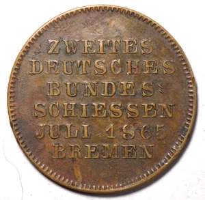 Germania Secondo tiro federale tedesco - Brema, 1865 - Foto 1 di 2