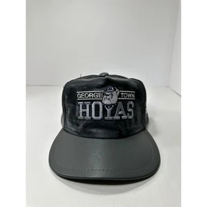 Vintage Georgetown Hoyas 1990s Leather Snapback Hat - Bild 1 von 6