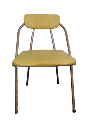 Cosco Stylaire Atomic Folding Chair Retro Yellow Vintage 50’s Mid Century Modern - Image 1 of 4