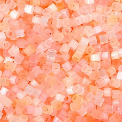 Cuentas cilíndricas de vidrio ojo de gato de 10 g 2,5 mm multicolor para collar joyería Foto 1 de 4