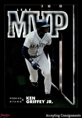 Leaf Rookies and Stars Leaf 1998 Jugador Más Valioso #7 Ken Griffey Jr. 3791/5000 Mariners Foto 1 de 2