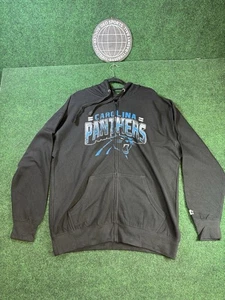 Felpa con cappuccio zip intera Starter Carolina Panthers stagione perfetta taglia XL nuova senza etichette - Foto 1 di 4