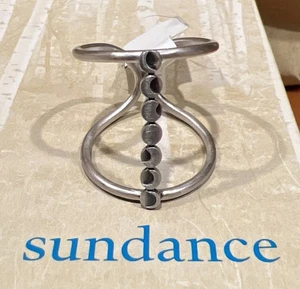 Neu mit Etikett Sundance Katalog breiter Silberring "Monat der Monde" Größe 8 - Bild 1 von 3