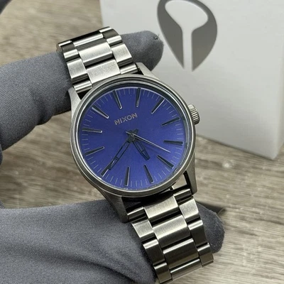 NEW✅ Nixon Sentry 38 SS Gray Brushed Steel Men's Watch A450-2065-00 $275 - Image 1 of 4