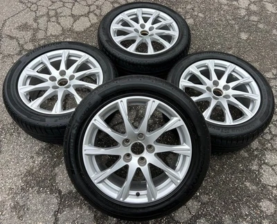 4 ORIGINAL 17" ALU SOMMERRÄDER AUDI A4 8W 225/50R17 94Y HANKOOK 8W0601025C TOP - Bild 1 von 4