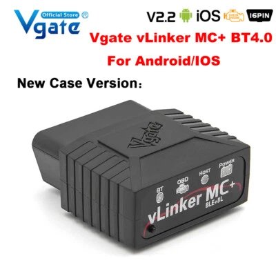 Vgate vLinker MC+ ELM327 BT4.0 V2.3 OBD2 KFZ Diagnosegerät Scann für Android IOS - Bild 1 von 4
