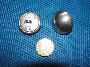 Bottoni Bvc Argentato 25mm Demi-Bombé A Coda Esercito Francese WW2 Metal Bianco - Foto 1 di 1