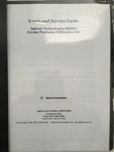 Agilent 85056A Präzisionskalibrierset Benutzer- und Servicehandbuch Teile-Nr. 85056-90020 - Bild 1 von 3