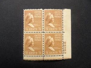 #805 1 1/2c Martha Washington Plate Block #23757 LR MNH OG VF Better # - Picture 1 of 1