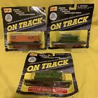 Lot of 3 Maisto On Track Train Die Cast & Plastic Damaged boxed