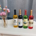 4PC Dollhouse 1/12 Scale Miniature Wine Bottles Bar Dining Room Drinks Kitchen