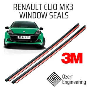 Renault Clio MK3 GENUINE 3M Left and Right Rear Quarter Side Glass Window Seal - Picture 1 of 3
