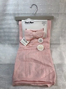 First Steps Girls Pink Headband & Blanket Set Gift Lovey Security Stepping Stone - Picture 1 of 13