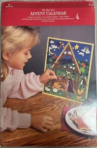 VTG The First Noel Advent Calendar Hallmark USA NOS Sealed - Picture 1 of 4