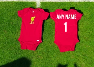 Liverpool Baby Bodysuit 100% Cottton.Personalized.New - Picture 1 of 3