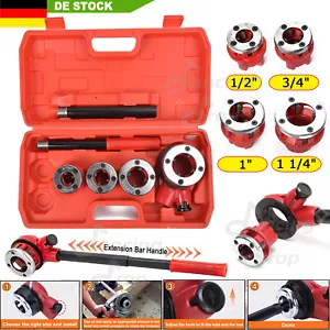Gewindeschneider Rohrgewindeschneidsatz Schneidkluppe 1/2, 3/4, 1 und 1 1/4 Zoll - Bild 1 von 16
