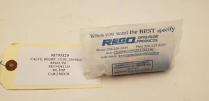REGO PRV9434T350 CRYOGENIC PRESSURE RELIEF VALVE, 1/2" NPT, 350 PSI MAX, NIB - Picture 1 of 4