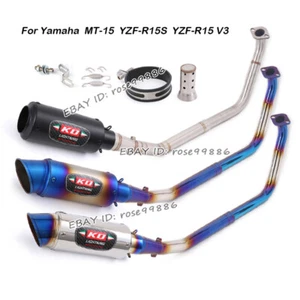 For Yamaha MT-15 YZF-R15S YZF-R15 V3 2017-2020 Exhaust Link Pipe Muffler Tips - Picture 1 of 11