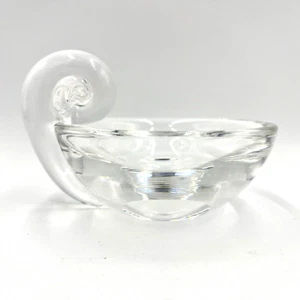 Steuben Crystal Dish ~ Scroll, Nautilus ~ Mid Century - Picture 1 of 11