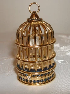 2007 Estee Lauder Solid Parfum Compact "Gilded Bird Cage" Neuwertig - Bild 1 von 2