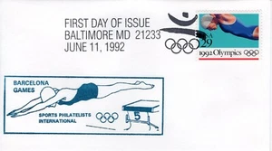 UNITED STATES  1992 SUMMER OLYMPIC GAMES   FDC4587 - Picture 1 of 1