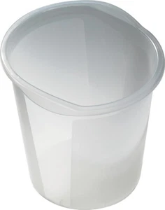 helit Papierkorb Economy Transluzent PP weiß transluzent 13 Liter - Bild 1 von 1