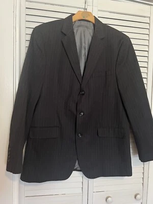 Blazer SEAN JOHN Para Hombre Talla XL Grande Abrigo Deportivo Traje Chaqueta Rayas Mezcla de Algodón Foto 1 de 4
