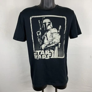 Star Wars Fifth Sun Mens T Shirt Large Boba Fett Bounty Hunter Cotton Blend Blac - Picture 1 of 4
