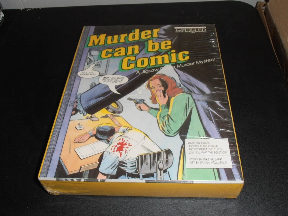 Murder can be Comic interactive Jigsaw puzzle (1988), Factory Sealed. - Image 1 of 1