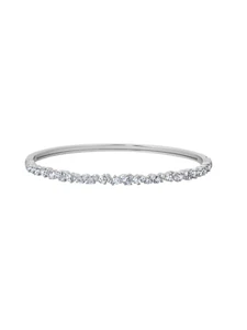 Authentic Crislu Cluster Bangle in Platinum-SM - Picture 1 of 1