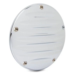 1107-0533 Derby Cover 5 fori Deep Cut II cromato per motori Harley 99-17 Twin Cam - Foto 1 di 1