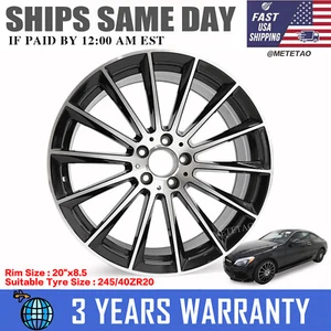 20"x8.5 Multispoke AMG Style Rims Wheels New Front For Mercedes Benz S500 S550 - Picture 1 of 16