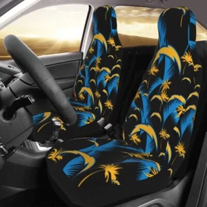 2pcs San Diego Chargers Elastic Car Seat Covers Hawaii Printed Seat Cover Soft - Picture 1 of 7