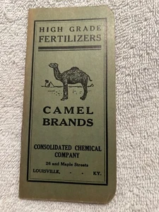 De colección. Libro de notas marcas de camel fertilizantes de alta calidad 1924-25 calendarios Louisville - Imagen 1 de 6