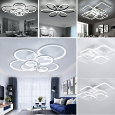 Aluminum LED Ceiling Lamp Ring Light Chandelier Lights Fixture Living Bedroom